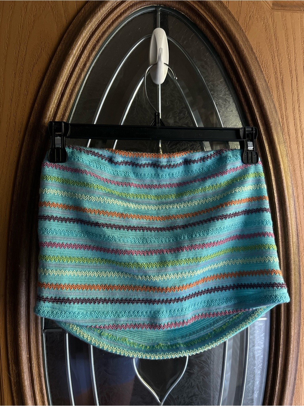 Aqua Striped tube top - size XL